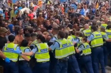 Nuova Zelanda-La polizia si scontra con i manifestanti al parlamento. Più di 120 arresti. VIDEO