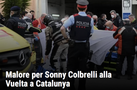 Malore cardiaco improvviso per il ciclista azzurro Sonny Colbrelli, trasportato in ospedale dopo la prima tappa di oggi al Giro di Catalogna