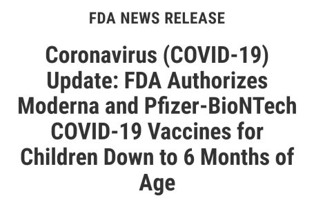 La FDA autorizza le iniezioni di mRNA contro il COVID per “uso di emergenza” nei bambini sotto i 5 anni