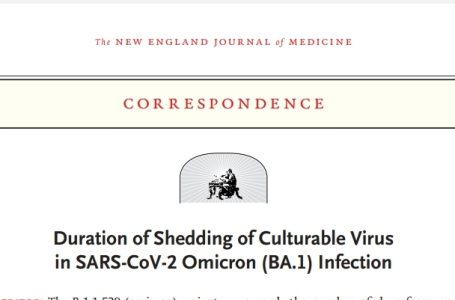 New England Journal of Medicine: i pazienti Covid NON vaccinati sono contagiosi per MENO tempo rispetto a quelli vaccinati o potenziati