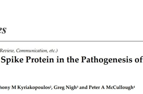 Nuovo studio preprint a cura del dr Peter McCullough:  “La proteina spike (soprattutto indotta da mRNA), nella patogenesi di malattie neurodegenerative”
