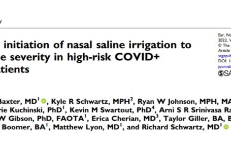 Nuovo studio: un semplice lavaggio nasale riduce il rischio di ospedalizzazione per COVID (più di 8 volte)